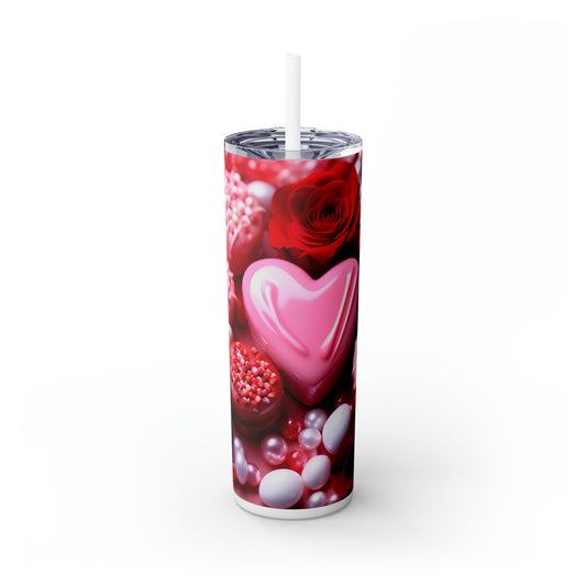 Skinny Tumbler with Straw, 20oz