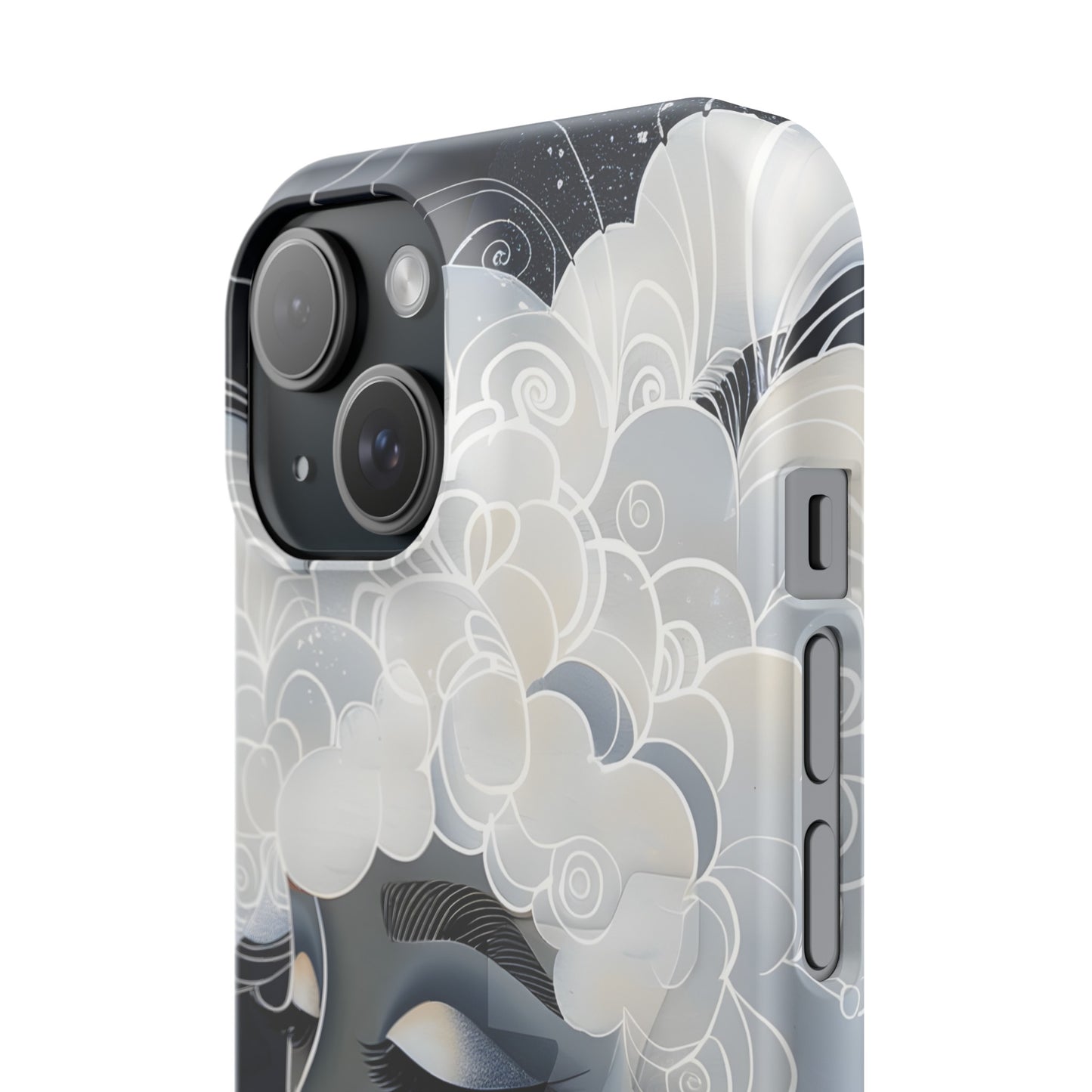 Slim Phone Cases - Black Girl Art - Velvet's View - Ethereal Vibrance