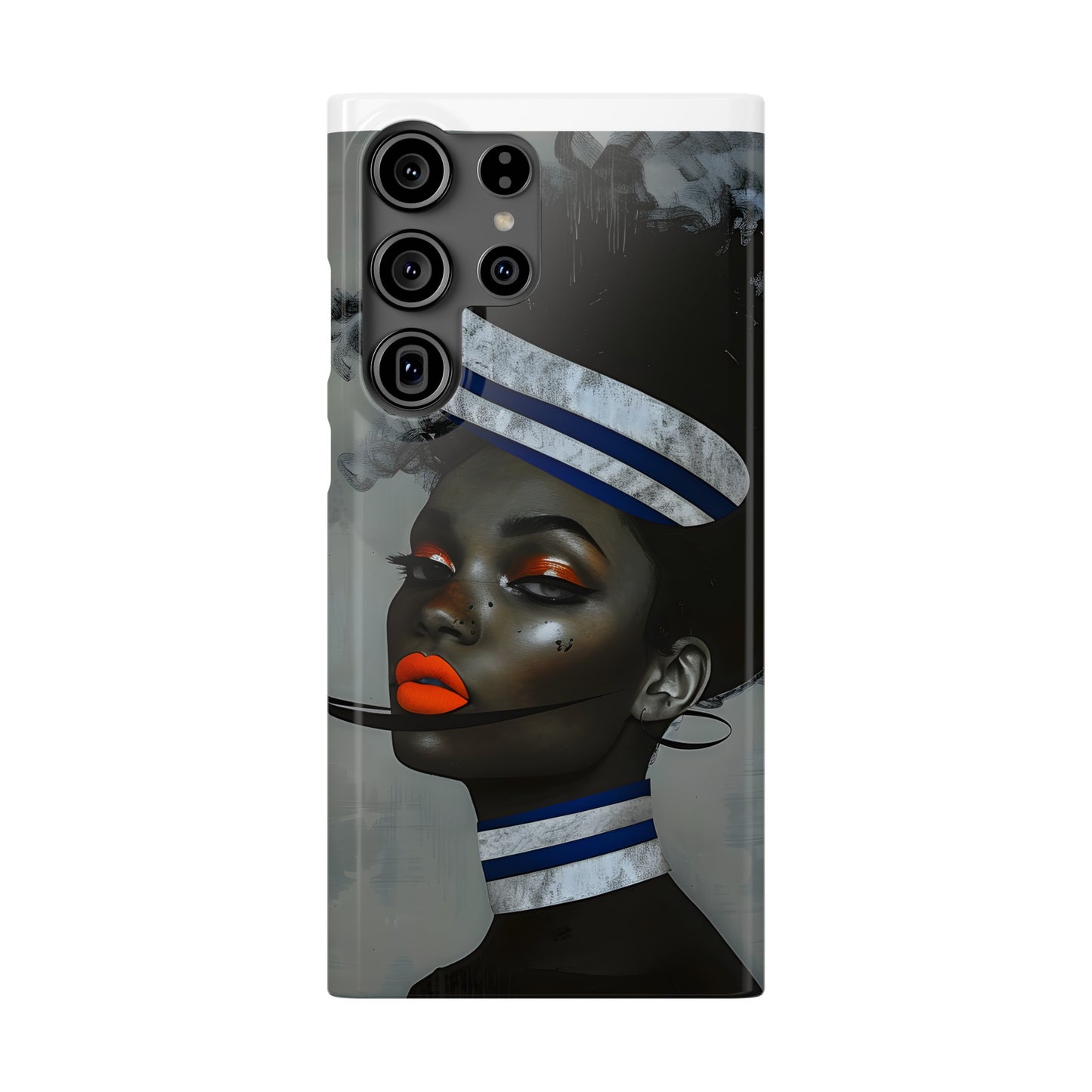 Slim Phone Cases - Black Girl Art - Velvet's View - Ethereal Vibrance