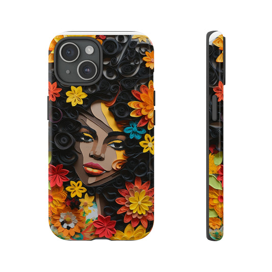 Tough Phone Cases - Black Girl Art - Velvet's View