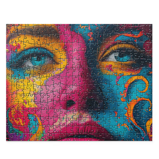 Puzzle - Black Girl Art - Velvet's View - (120, 252, 500-Piece)