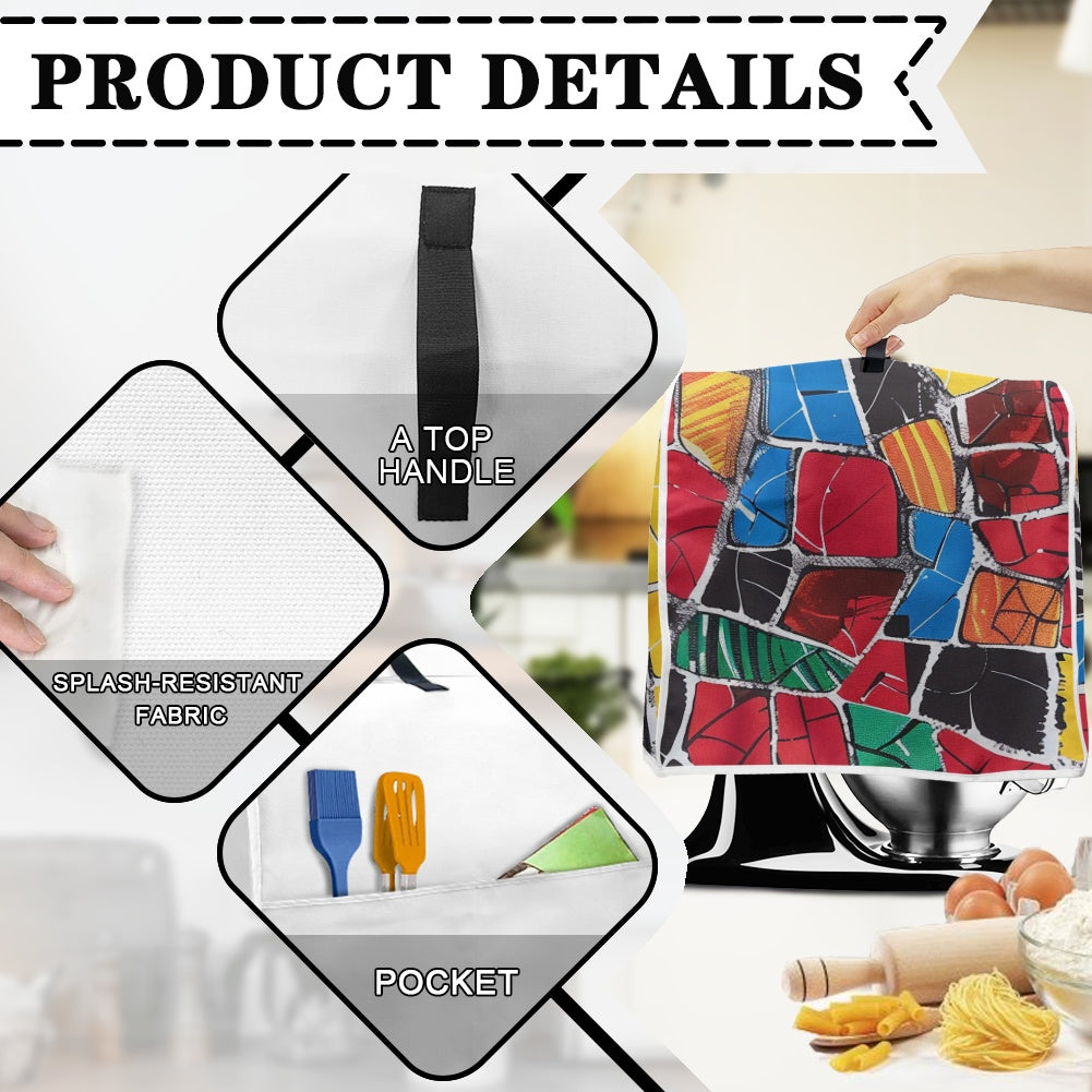 Mixer cover- Velvet's View - Elegant Adinkra-Inspired Fabric Collection