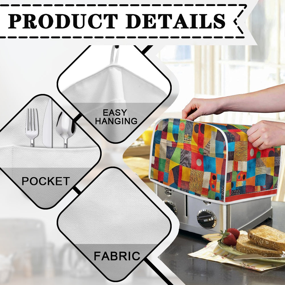 Elegant Adinkra-Inspired Fabric Collection -Toaster Cover - #2014