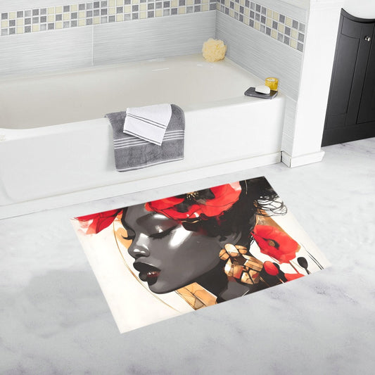 Bath Rug  - Velvet's View - Bold Elegance - The Poppy Collection