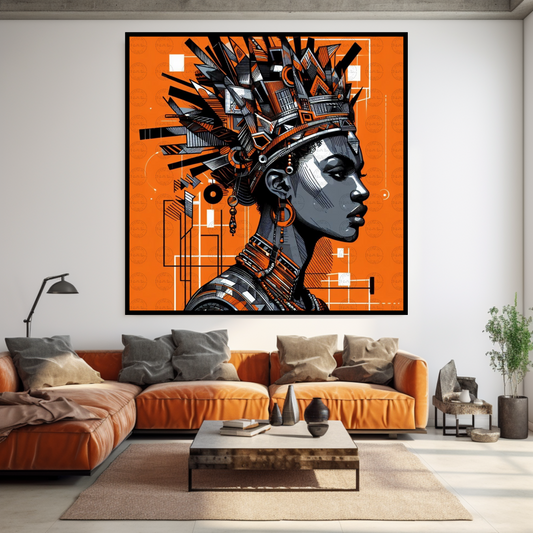 Digital Art - Afro-Futuristic Elegance: A Vibrant Fusion of African Fashion and Modern Artistry - #2015