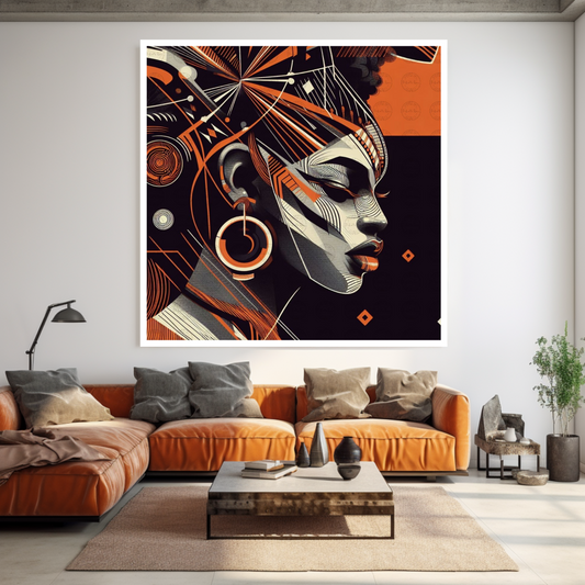 Digital Art - Afro-Futuristic Elegance: A Vibrant Fusion of African Fashion and Modern Artistry - #2017
