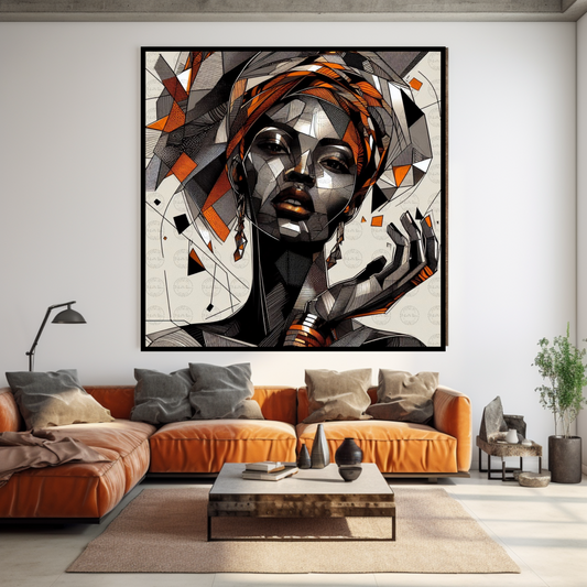 Digital Art - Afro-Futuristic Elegance: A Vibrant Fusion of African Fashion and Modern Artistry - #2018