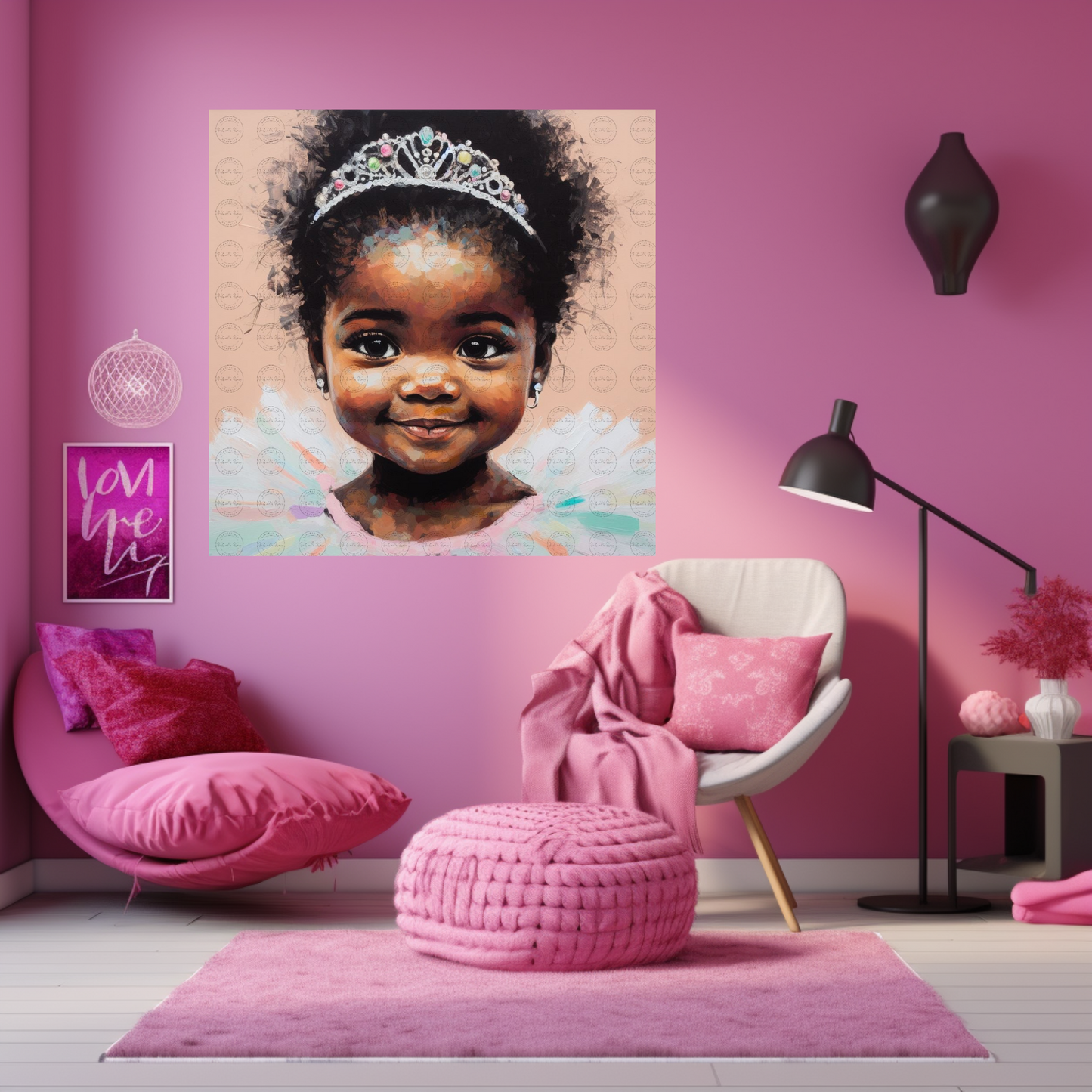 Black Girl Art - Kids Digital Art - Velvet's View - Tiny Dancers: Ballerina Dreams Collection 115