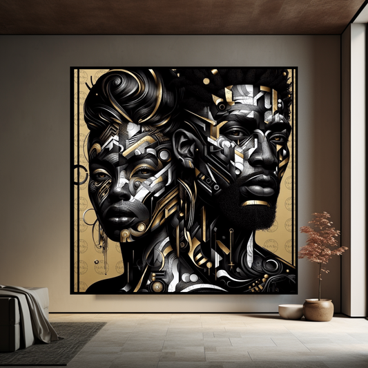 Digital Art - Urban Mosaic: Faces of Neo-Expression – Part 2 #2024
