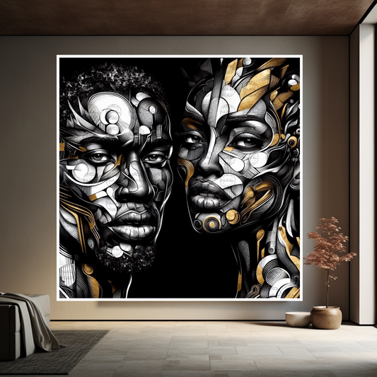 Digital Art - Urban Mosaic: Faces of Neo-Expression – Part 2 #2023