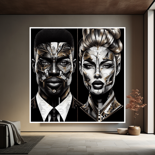 Digital Art - Urban Mosaic: Faces of Neo-Expression – Part 2 #2022
