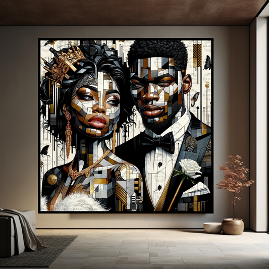 Digital Art - Urban Mosaic: Faces of Neo-Expression #2018