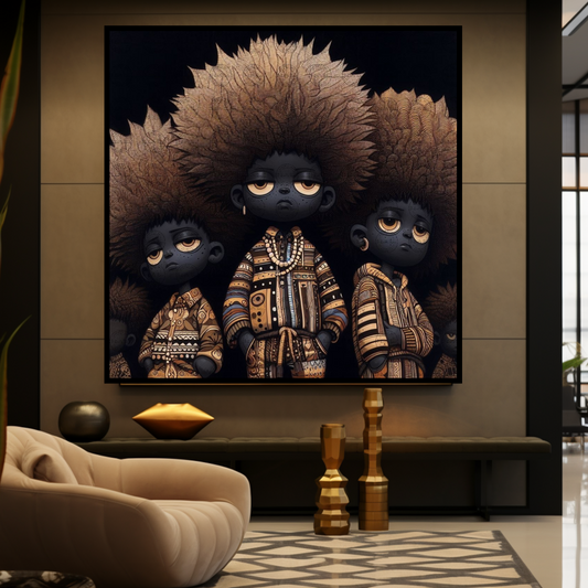 Digital Art - Meet the Prickleys!!! - Cactus Tales of Afro-Colombian Realms - #2011