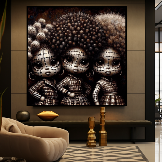 Digital Art - Meet the Prickleys!!! - Cactus Tales of Afro-Colombian Realms - #2019