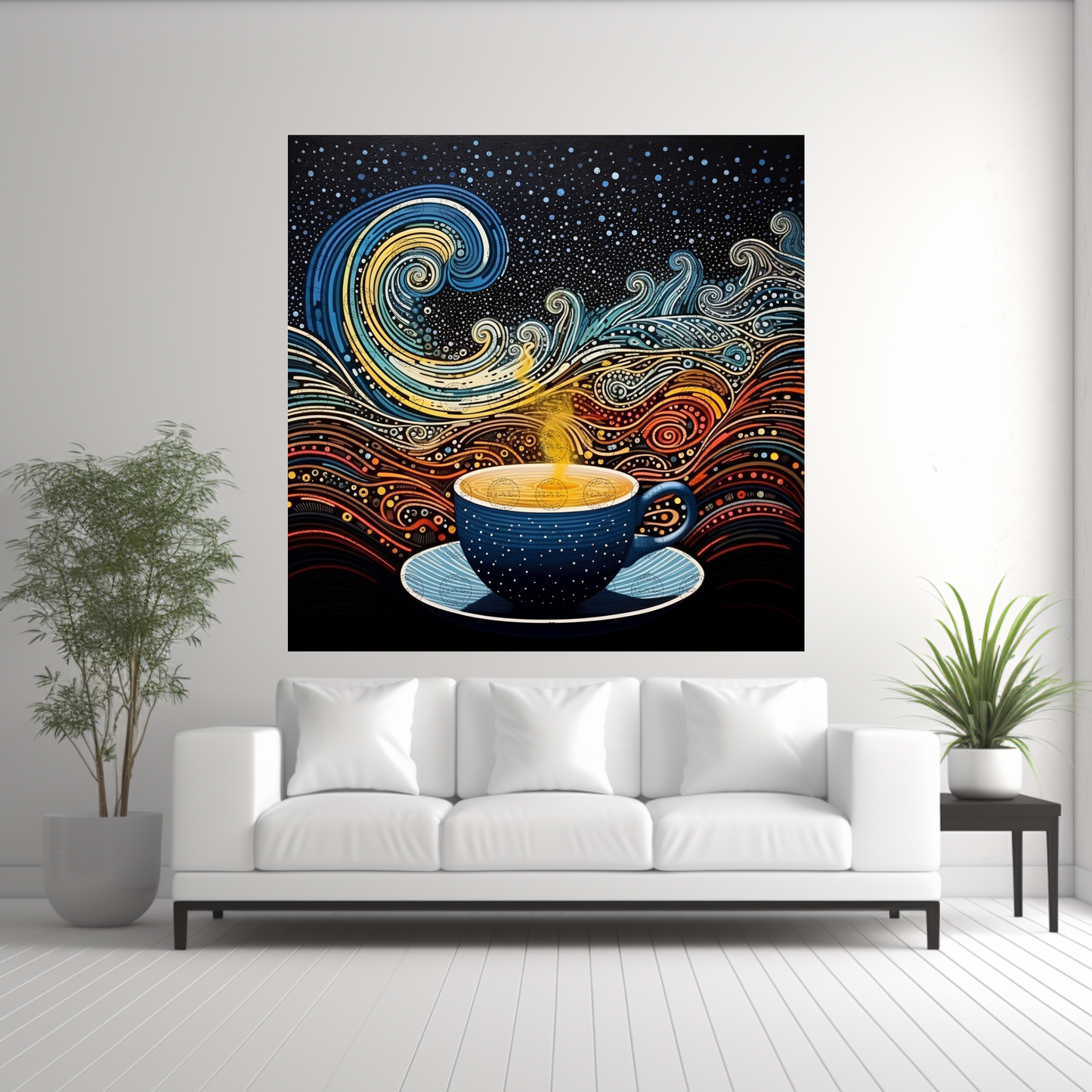 Digital Art - Moonlit Mocha Magic - #2018