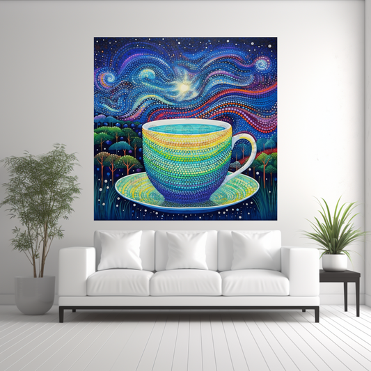 Digital Art - Moonlit Mocha Magic - #2019