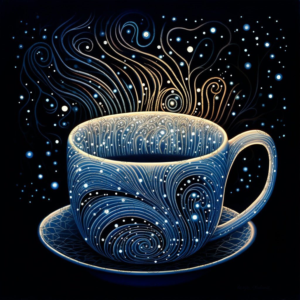 Digital Art - Moonlit Mocha Magic - #2012