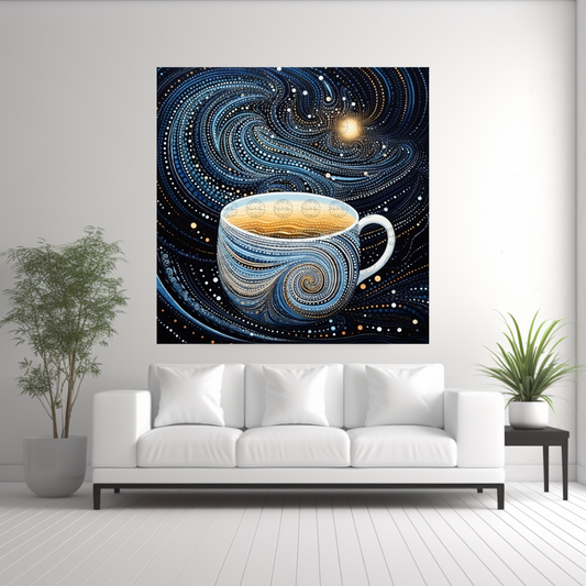 Digital Art - Moonlit Mocha Magic - #2015