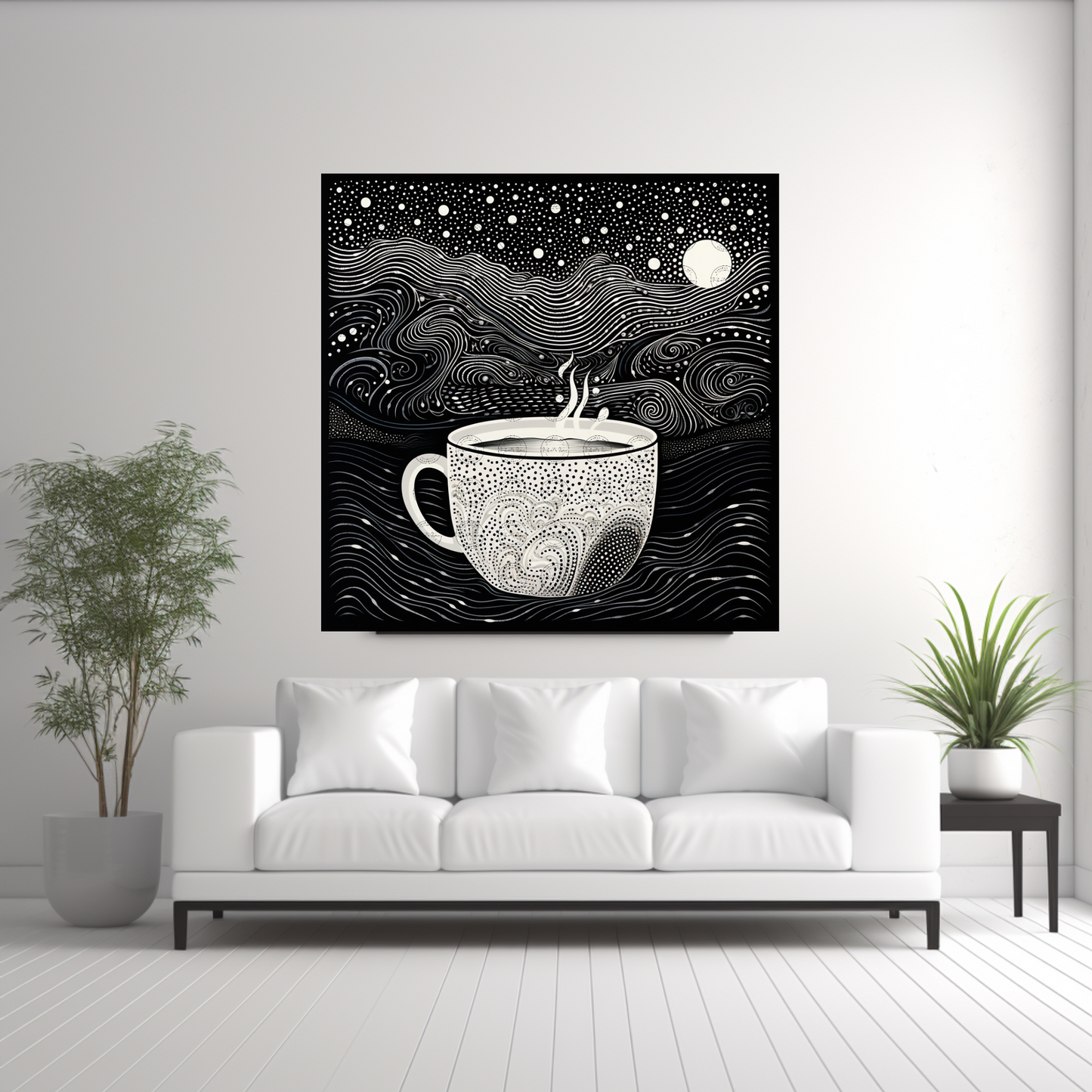 Digital Art - Moonlit Mocha Magic - #2016