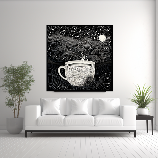 Digital Art - Moonlit Mocha Magic - #2016