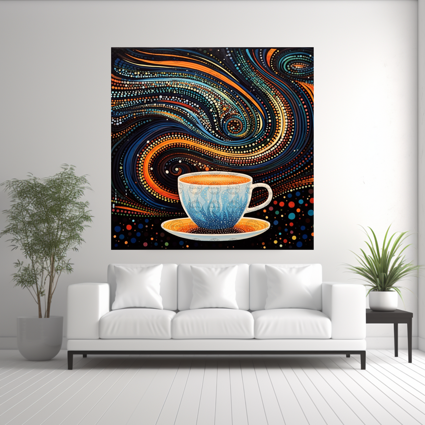 Digital Art - Moonlit Mocha Magic - #2017