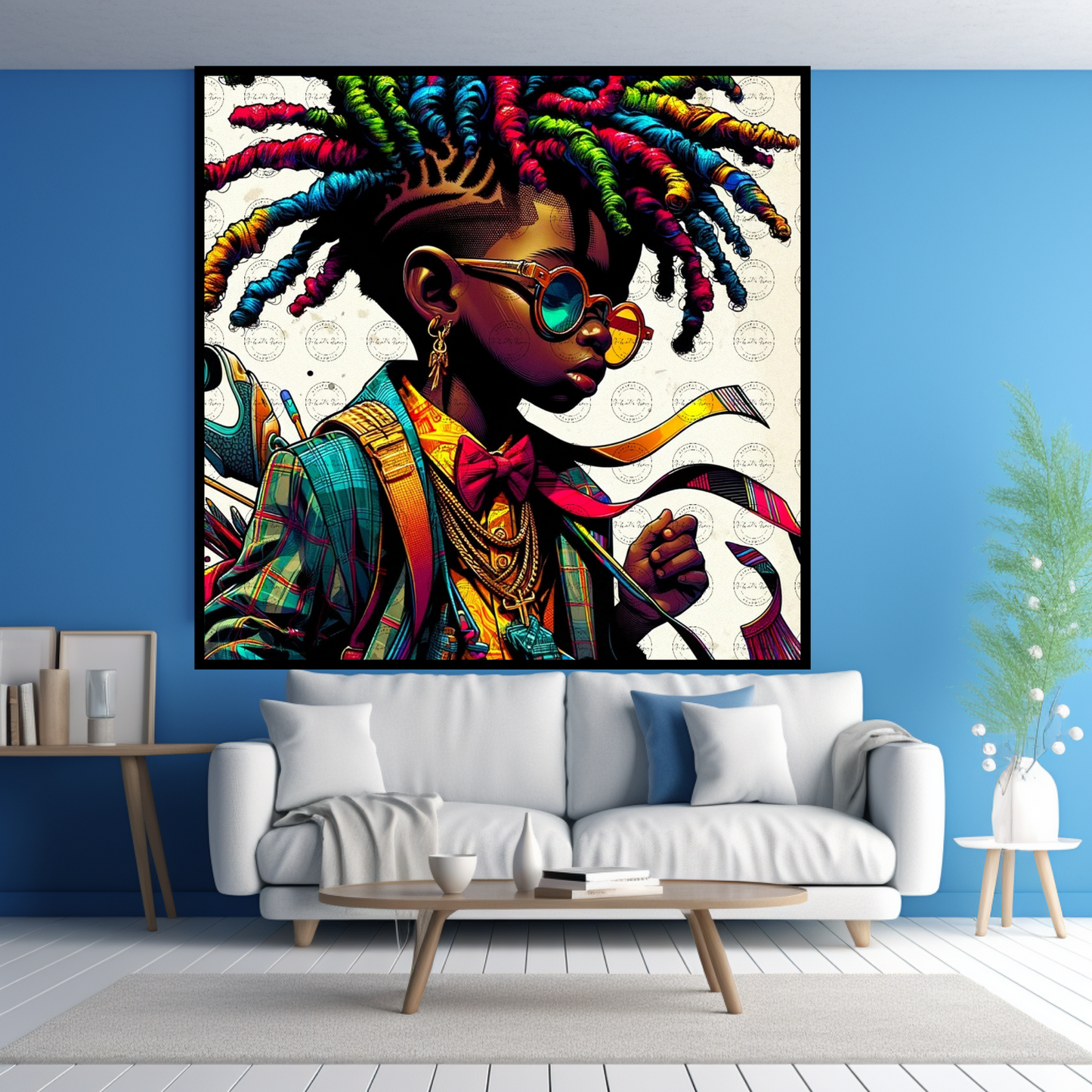 Black Girl Art - Kids Digital Art - Velvet's View - Colorful Essence - A Whimsical Fusion 58