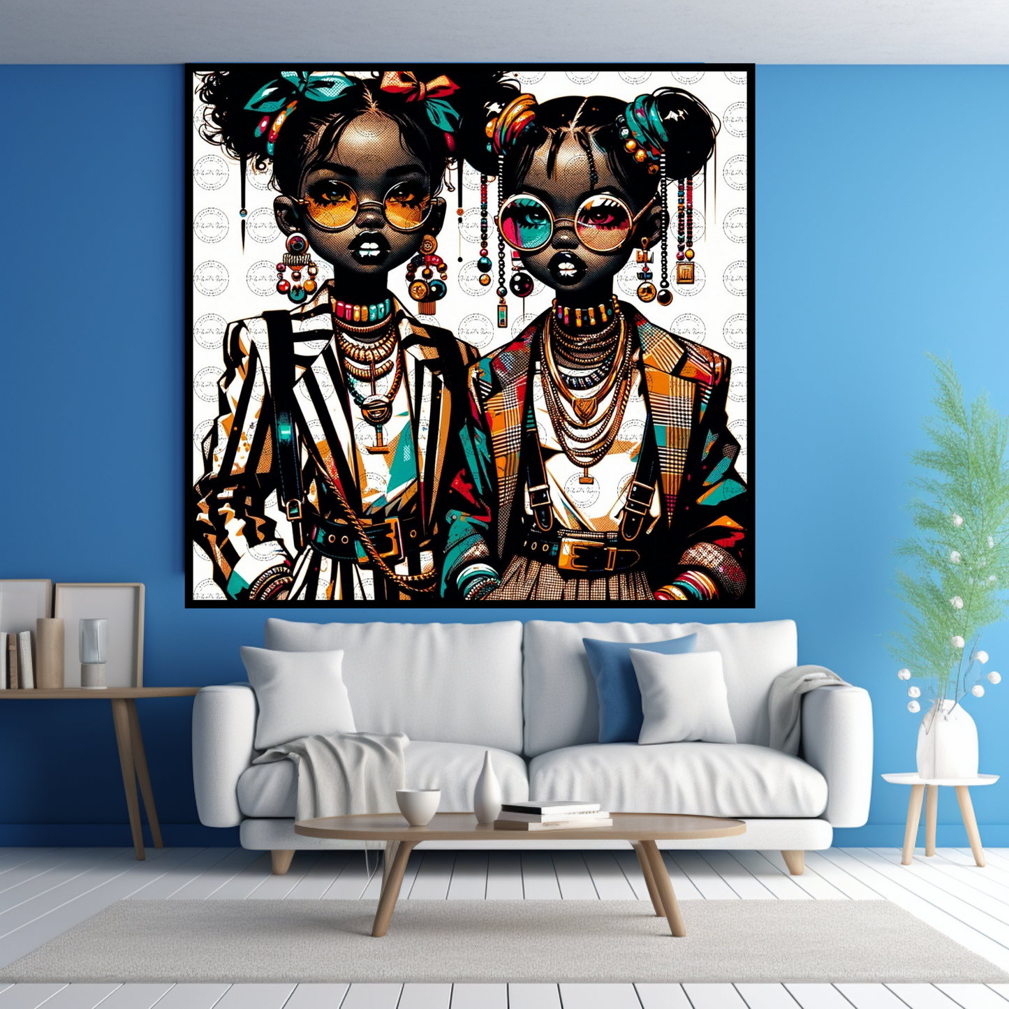 Black Girl Art - Kids Digital Art - Velvet's View - Colorful Essence - A Whimsical Fusion 60
