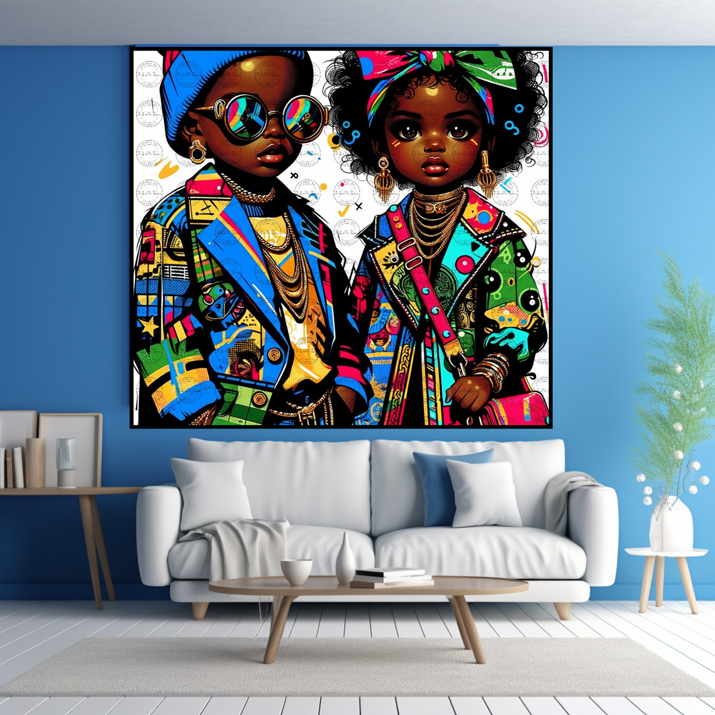 Black Girl Art - Kids Digital Art - Velvet's View - Colorful Essence - A Whimsical Fusion 63