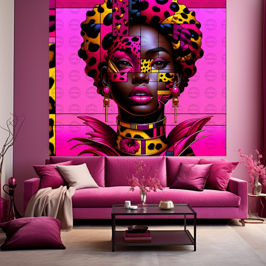 Black Girl Art - Velvet's View Digital Art – Patchwork Majesty