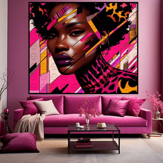 Black Girl Art - Velvet's View Digital Art – Patchwork Majesty