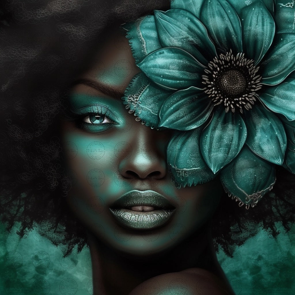 Digital Art - Botanical Elegance: A Verdant Veil - #2014