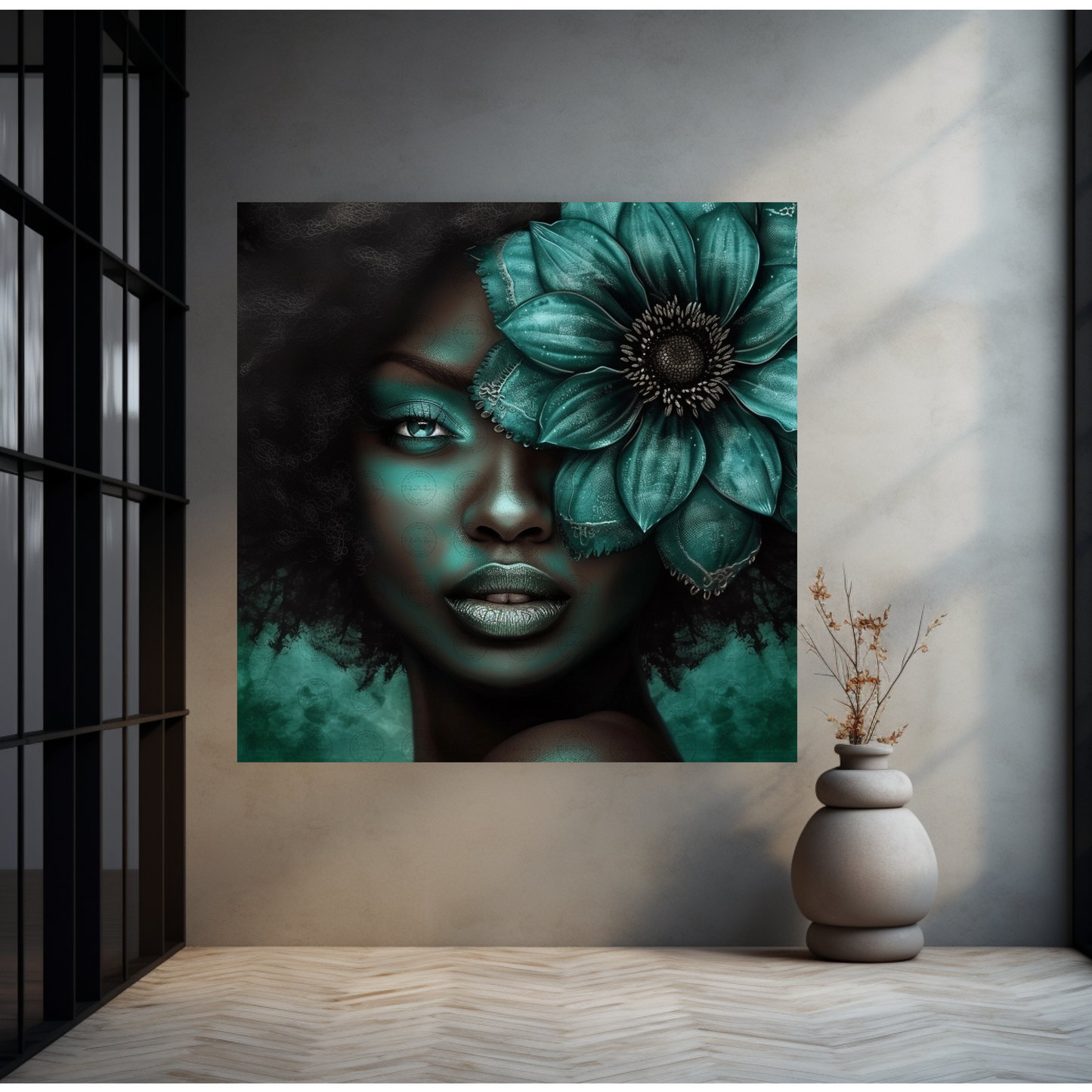 Digital Art - Botanical Elegance: A Verdant Veil - #2014