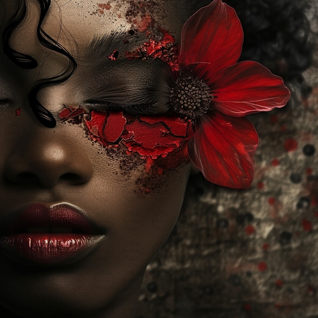 Digital Art - Botanical Elegance: A Verdant Veil - #2021