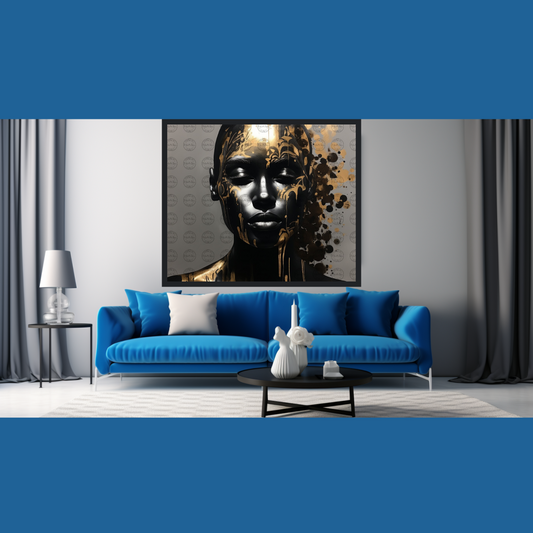 Digital Art - Gilded Insanity: The Serenity Within Chaos #2014