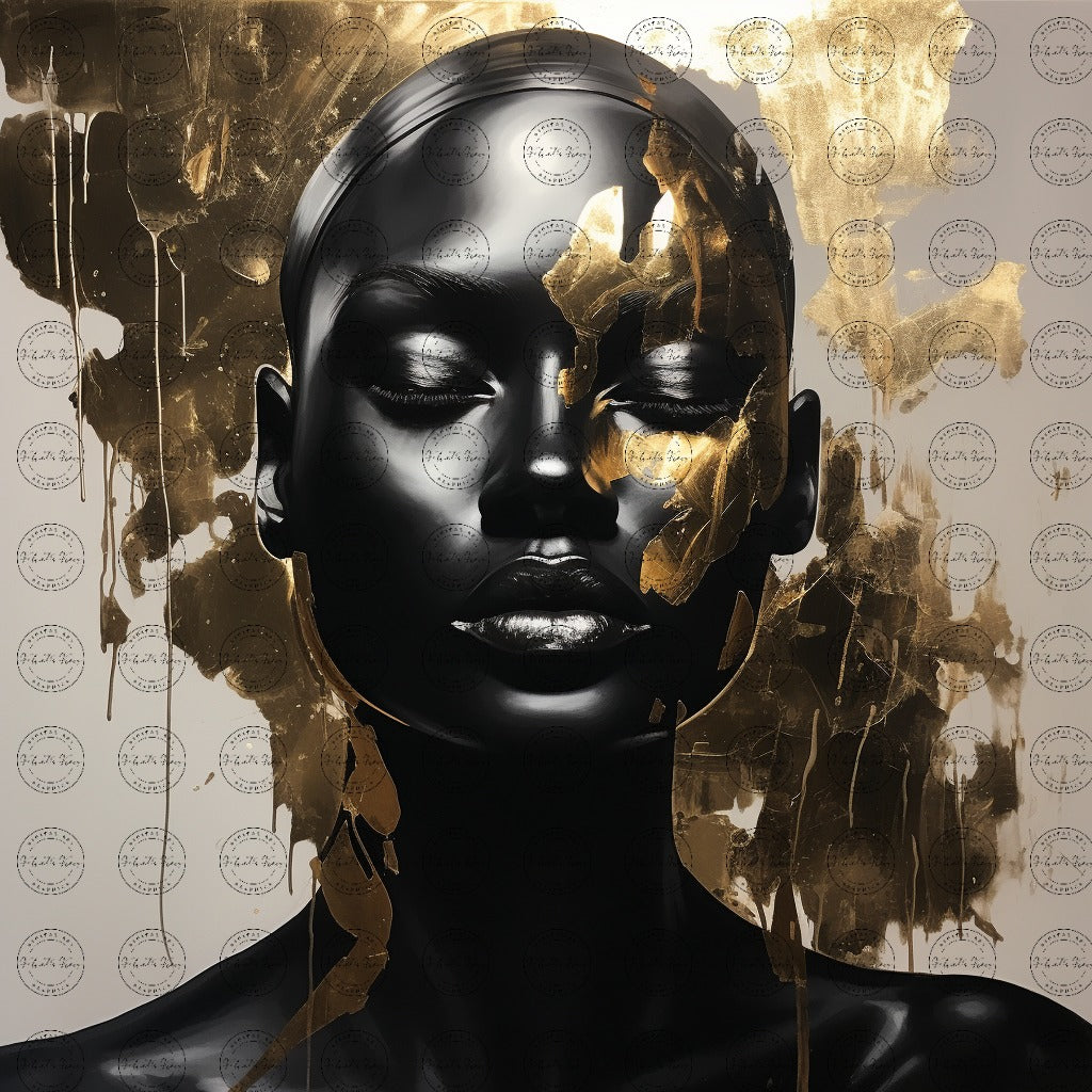 Digital Art - Gilded Insanity: The Serenity Within Chaos #2012