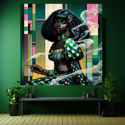 Digital Art- Mystique in Motion: A Fusion of Styles #2014