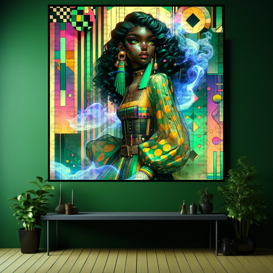 Digital Art- Mystique in Motion: A Fusion of Styles #2015