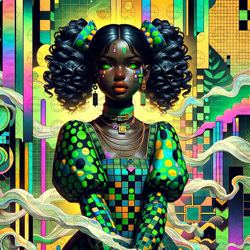 Digital Art- Mystique in Motion: A Fusion of Styles #2016