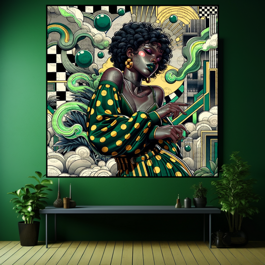 Digital Art- Mystique in Motion: A Fusion of Styles #2018