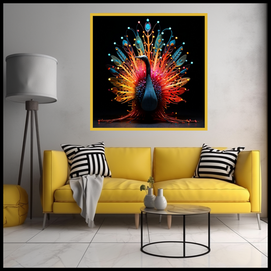 Digital Art - Radiant Reverie: Mycelium Bird of Paradise - #2015