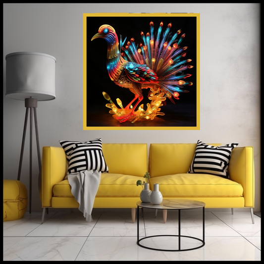 Digital Art - Radiant Reverie: Mycelium Bird of Paradise - #2014