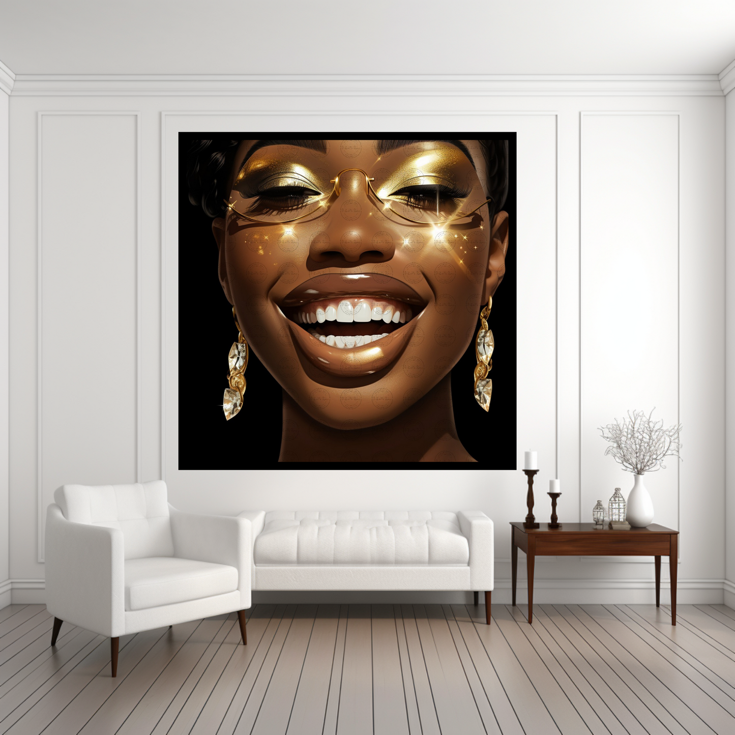 Digital Art - Gilded Grace: A Cutout Animation Portrait - #2018