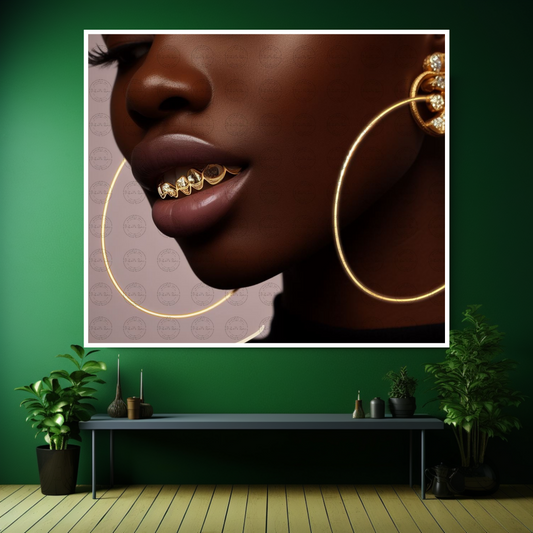 Digital Art - Gilded Grace: A Cutout Animation Portrait - #2014