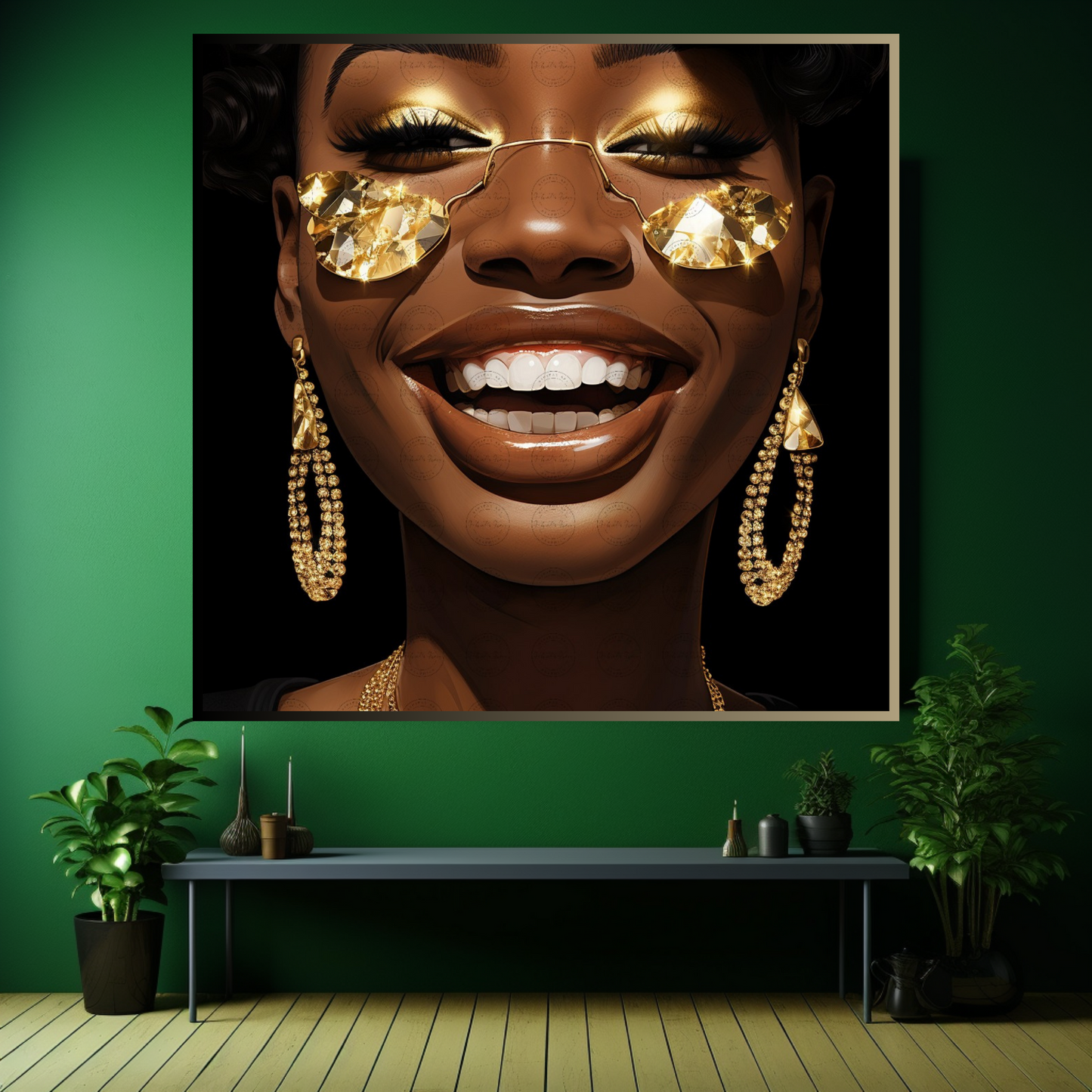 Digital Art - Gilded Grace: A Cutout Animation Portrait - #2017