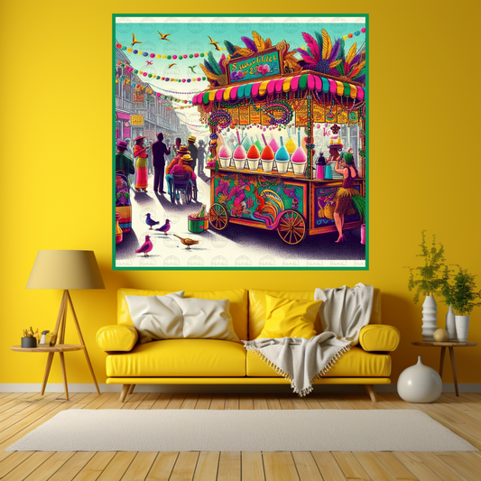 Digital Art - NOLA Dreams: The Sweet Symphony of Sno-Ball Stand - #2011