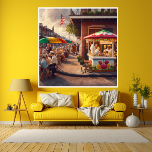 Digital Art - NOLA Dreams: The Sweet Symphony of Sno-Ball Stand - #2012