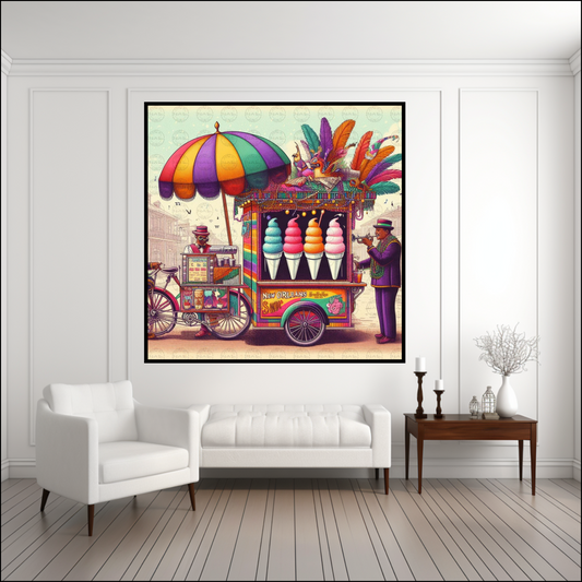 Digital Art - NOLA Dreams: The Sweet Symphony of Sno-Ball Stand - #2013