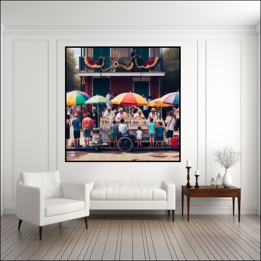 Digital Art - NOLA Dreams: The Sweet Symphony of Sno-Ball Stand - #2014