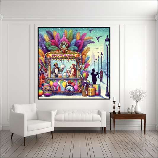 Digital Art - NOLA Dreams: The Sweet Symphony of Sno-Ball Stand - #2016