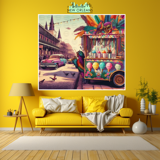 Digital Art - NOLA Dreams: The Sweet Symphony of Sno-Ball Stand - #2017